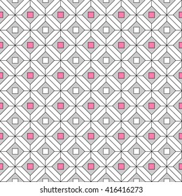 Seamless geometric pattern. Vector art.
