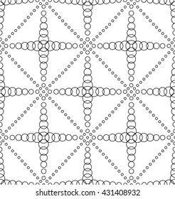 Seamless geometric pattern. Vector art.