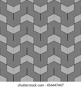 Seamless geometric  pattern. Vector art.