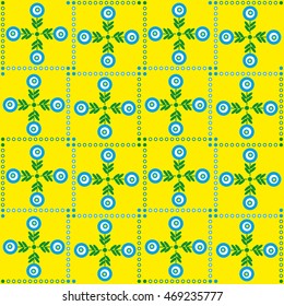 Seamless geometric pattern. Vector art.