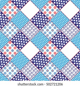 Seamless geometric pattern. Vector art.