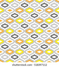 Seamless geometric pattern. Vector art.
