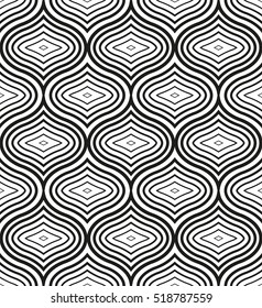 Seamless geometric pattern. Vector art.