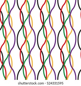 Seamless geometric pattern. Vector art.