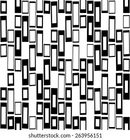 Seamless Geometric Pattern. Vector Black and White Texture
