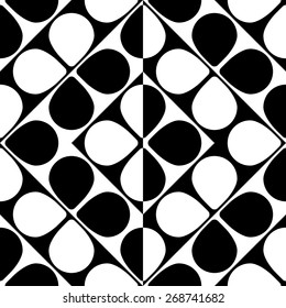 Seamless Geometric Pattern. Vector Black and White Texture