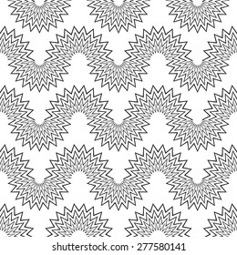 Seamless Geometric Pattern. Vector Black and White Texture