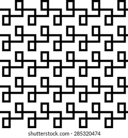 Seamless Geometric Pattern. Vector Black and White Texture