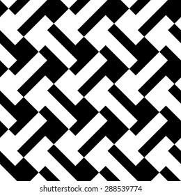 Seamless Geometric Pattern. Vector Black and White Texture