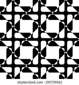 Seamless Geometric Pattern. Vector Black and White Texture