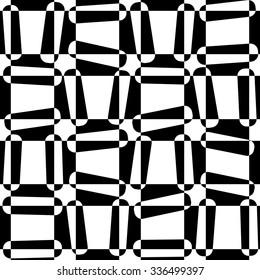 Seamless Geometric Pattern. Vector Black and White Texture