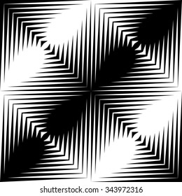 Seamless Geometric Pattern. Vector Black and White Texture
