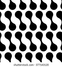 Seamless Geometric Pattern. Vector Black and White Texture