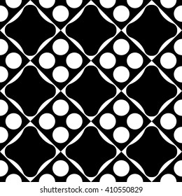 Seamless Geometric Pattern. Vector Black and White Texture