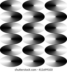 Seamless Geometric Pattern. Vector Black and White Texture