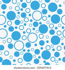 Seamless geometric pattern. Vector circles abstract background