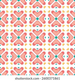 Seamless geometric pattern. Vector colorful pattern, texture, wallpaper, background, fabric. classic . flower modern pattern.