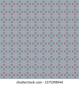 Seamless of geometric pattern vector. Design electrical symbol tile red on blue background. Design print for illustration, texture, textile, wallpaper, background. Set 3