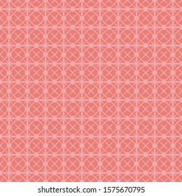 Seamless of geometric pattern vector. Design square tile light red on rose gold background. Design print for illustration, texture, textile, wallpaper, background. Set 6