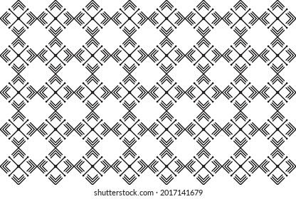 Seamless of geometric of pattern vector. Design of diagonal tile black on white background. Design print for illustration, textile, wallpaper, texture, background. Set 13