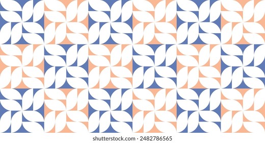 Seamless Geometric Pattern Vector Design | Curvya Color 2