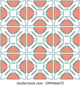 Seamless geometric pattern, vector endless ornament
