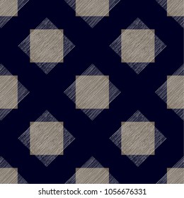 seamless geometric pattern, vector illustration print on fabric