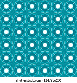 Seamless geometric pattern vector illustration. Abstract color flower lattice. Floral trellis print. Abstract vector illustration