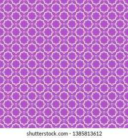 Seamless geometric pattern. Vector illustration. Purple white color.