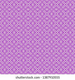 Seamless geometric pattern. Vector illustration. Purple white color.