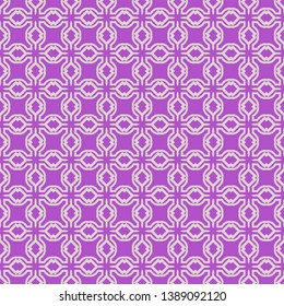 Seamless geometric pattern. Vector illustration. Purple white color.
