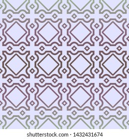 Seamless geometric pattern. Vector illustration. Purple yellow color.