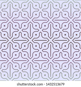 Seamless geometric pattern. Vector illustration. Purple yellow color.
