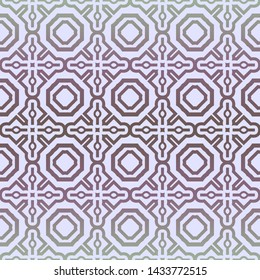 Seamless geometric pattern. Vector illustration. Purple yellow color.