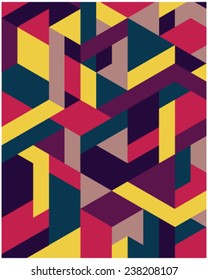 Seamless geometric pattern, vector illustration