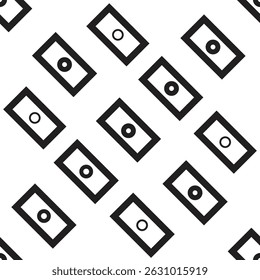 círculo retangular de ilustração de vetor de padrão geométrico contínuo