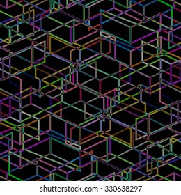 Seamless geometric pattern. Vector illustration.