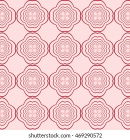Seamless geometric pattern. vector illustration. pink color. for the design, printing, interior decoration, Wallpaper