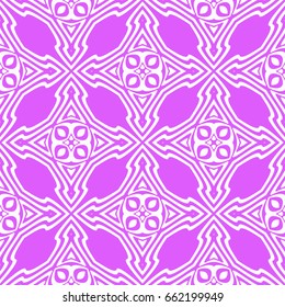 Seamless geometric pattern. vector illustration. purple color. For design, wallpaper, background fills, fill, card, banner, flyer. Ethnic ornament