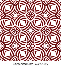 seamless geometric pattern. vector illustration. red, white color