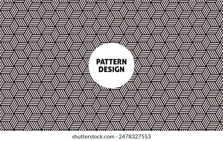 Seamless Geometric Pattern Vector, Modern stylish abstract texture