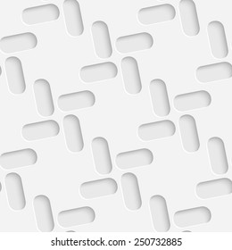 Seamless Geometric Pattern. Vector Soft Background. Regular White Texture