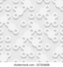 Seamless Geometric Pattern. Vector Soft Background. Regular White Texture