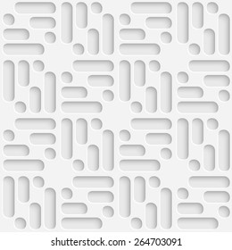 Seamless Geometric Pattern. Vector Soft Background. Regular White Texture