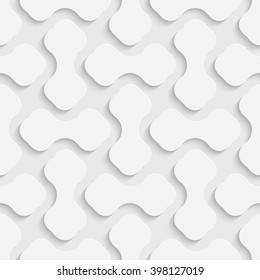 Seamless Geometric Pattern. Vector Soft Background. Regular White Texture