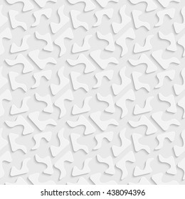 Seamless Geometric Pattern. Vector Soft Background. Regular White Texture