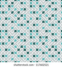 Seamless geometric pattern. Vector texture with maze and chaotic colorful dots