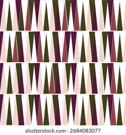 Seamless Geometric Pattern with Vertical Abstract Shapes – Modern Textile Style Background