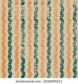 seamless geometric pattern with vertical wavy lines distressed background graphic design for fabric pattern prints wallpaper backdrop wrapping paper vector