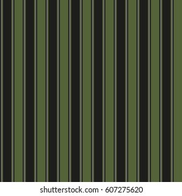 Seamless geometric pattern of vertical wide and thin strips. Black
 thin lines with wide on the new color trends of dark green kale background with a thin vertical gray line.